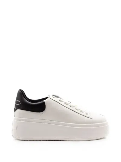Ash Moby Stud-embellished Sneakers In White