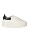 Ash Moby White And Black Sneaker In White