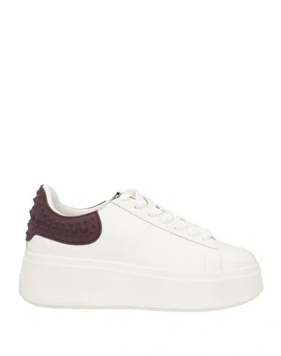 Ash Moby Woman Sneakers White Size 10 Calfskin