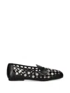 Ash Mini Leather Flat Shoes For Women In Black