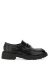 Ash Miracle Leather Studded-trim Loafers In Black