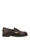 Ash Woman Loafers Burgundy Size 8 Leather In Red