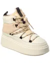 Ash Montana Suede Platform Bootie In White