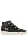 Ash Moonlight Sneakers In Black Leather In Black