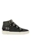 Ash Moonlight Sneakers In Black Leather In Black