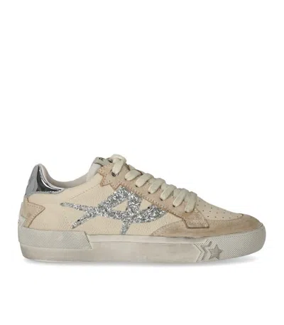 Ash Moonlight Glitter Beige Sneaker In Multi