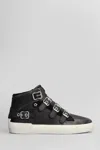 Ash Moonlight Sneakers In Black Leather In Black