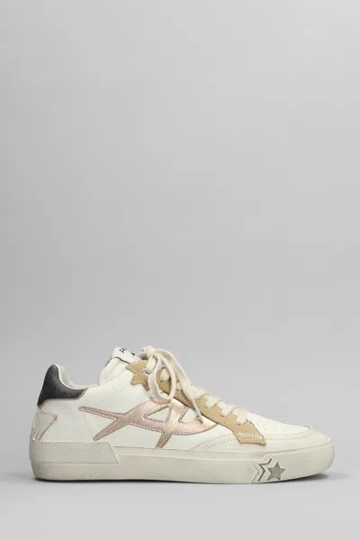 Ash Moonlight Trainers In Beige Leather