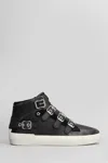 Ash Moonlight Sneakers In Black Leather In Black