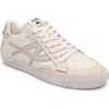 Ash Ivory White Calf Leather Moonlight Stud Sneakers In Beige/white