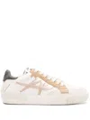 Ash Logo Patch Low In Beige/wht/biscotti