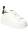 Ash Low Top Leather Platform Sneakers In White