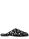 Ash Bone Stud-embellished Cut-out Sandals In Black