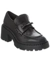 Ash Genial Loafers In Black Leather In Black