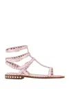 Ash Woman Sandals Light Pink Size 5 Soft Leather In Pink