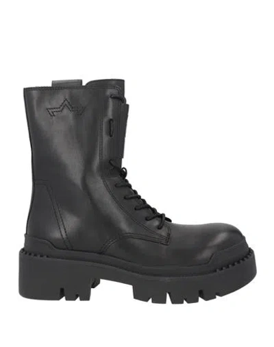 Ash Next Woman Ankle Boots Black Size 10 Leather