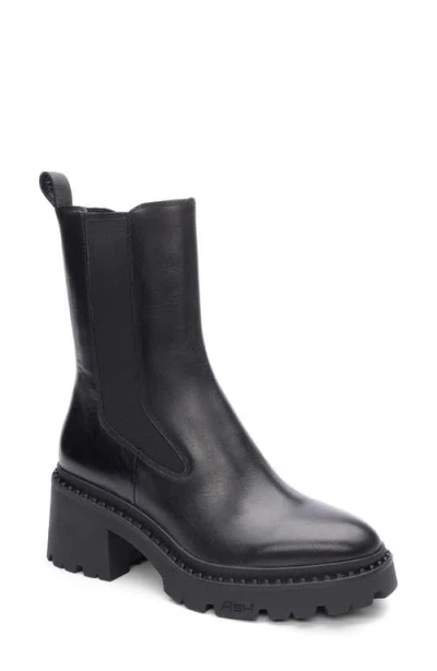 Ash Nico Platform Chelsea Boot In Black 1