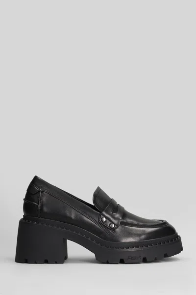 ASH NIKLA LOAFERS IN BLACK LEATHER