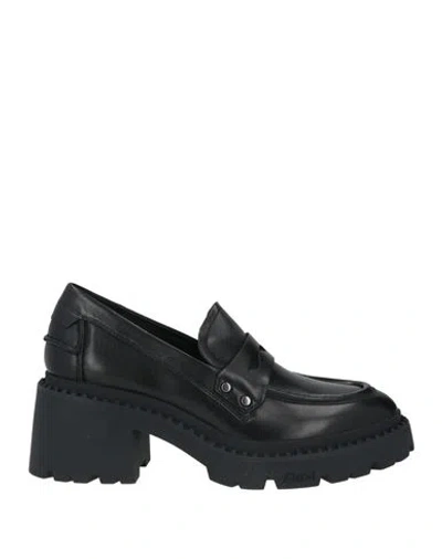 Ash Nikla Woman Loafers Black Size 11 Leather