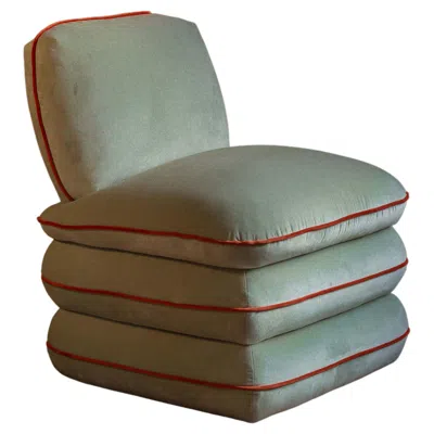 Pre-owned Ash Nyc Pillow Chair By Ash - Mint Velvet In Gray