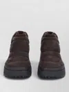 Ash Onyx Ankle Platform Slippers Pull Tab In Brown