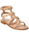Ash Pacific Leather Sandal In Brown