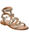Ash Pacific Leather Sandal In Gold