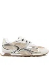 Ash Sporty Mesh And Metallic Sneakers In Multi