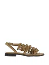 Ash Panic Flat Sandals In Multi