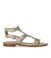 Ash Paprika Talc Flat Sandal In Neutral