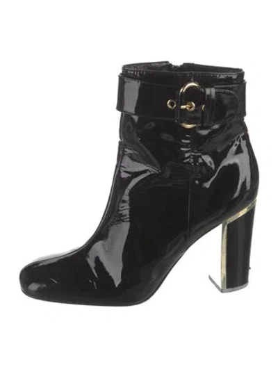 Pre-owned Ash Patent Leather Boots In Black