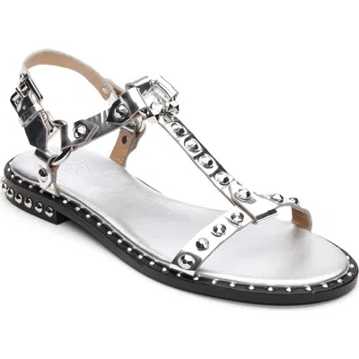 Ash Patsy Slingback Sandal In Silver