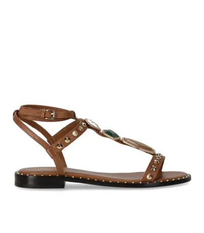 Ash Penny Cinnamon Flat Sandal In Brown