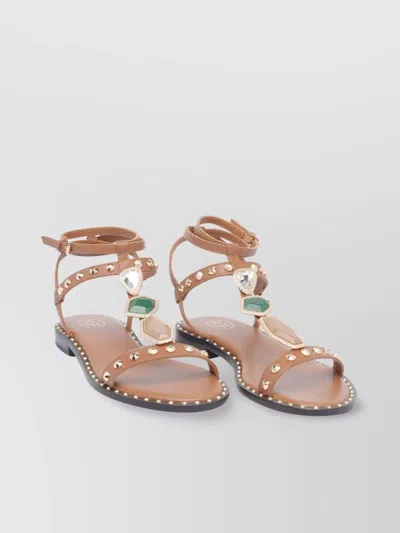 Ash Penny Style Leather Sandals Studs