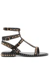 ASH PEPPER STUDDED LEATHER SANDALS