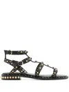 ASH ASH PEPS STUDDED LEATHER SANDALS
