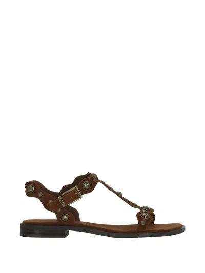 Ash Phanny Sandals In Brown
