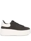Ash Platform Leather Sneakers In Animal Print