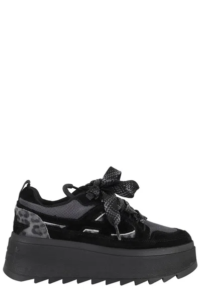 ASH PLATFORM SNEAKERS WITH SUEDE INSERTS