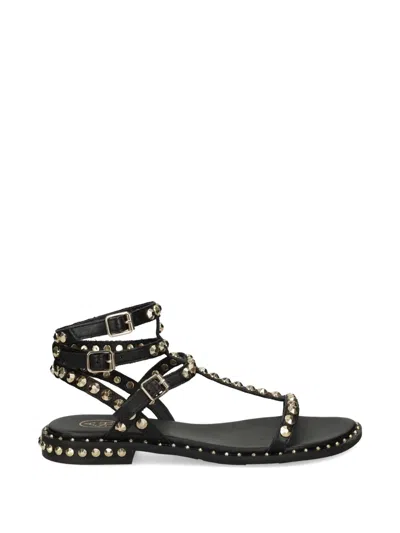 Ash Play Stud-embellished Sandals In Black