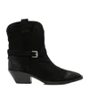 Ash Woman Ankle Boots Black Size 8 Leather In Black
