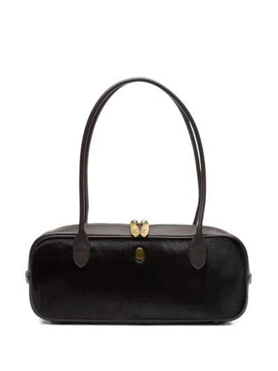 Ash Pony-hair Leather Tote Bag In Purple