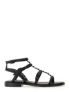 Ash Women's Pulp Studded Leather Sandals In Brown
