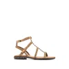 Ash Precious Stud-embellished Sandals In Brown