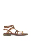 Ash Precious Stud-embellished Sandals In Yellow