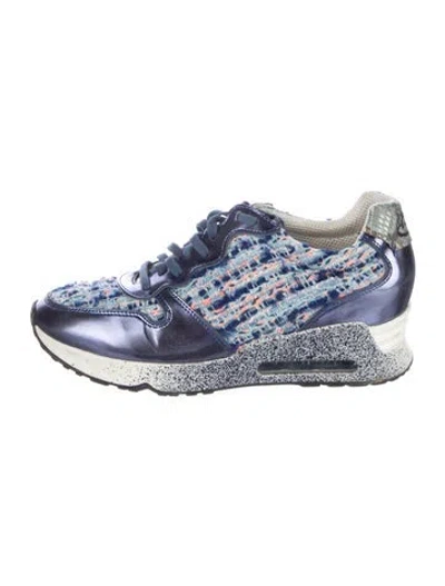 Pre-owned Ash Printed Athletic Sneakers In Blue