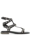 ASH PULP STUDDED LEATHER SANDALS