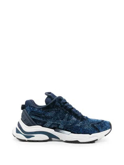 Ash Racer Crystal-embellished Sneakers In Blue