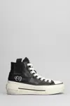 Ash Rage Sneakers In Black Leather In Black
