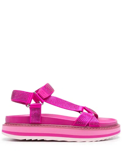 Ash Ugostrass Sandals In Rosa Chiari E Naturali